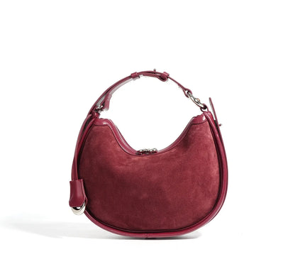 sac-demi-lune-hobo-marron-poignee-reglable