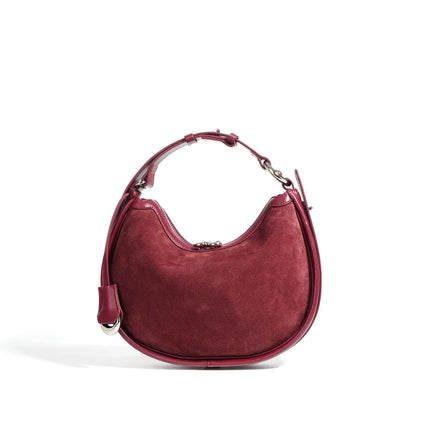sac-demi-lune-hobo-marron-poignee-reglable