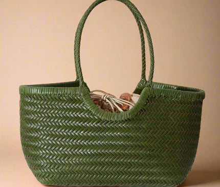 sac-cabas-motif-tresse-marron-trapezoidal
