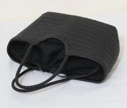 sac-cabas-motif-tresse-marron-trapezoidal