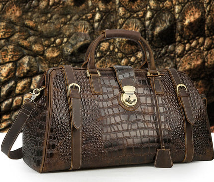 sac-de-voyage-vintage-motif-crocodile