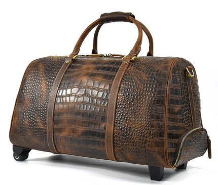 sac-de-voyage-vintage-motif-crocodile