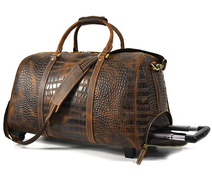 sac-de-voyage-vintage-motif-crocodile