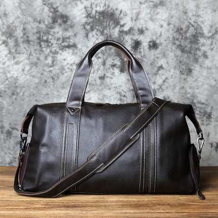 sac-de-voyage-rectangulaire-texture-grainee-poignees-robustes