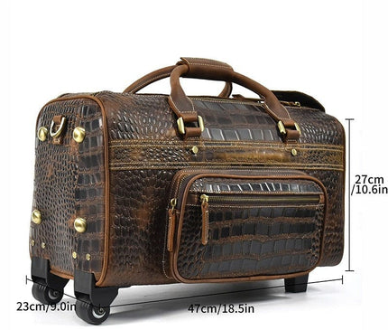 sac-de-voyage-vintage-motif-crocodile