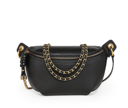 sac-banane-noir-chaine-doree-sangle-ajustable