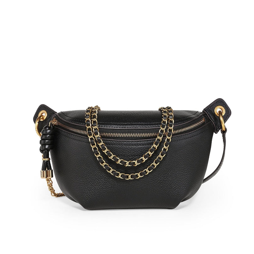 sac-banane-noir-chaine-doree-sangle-ajustable