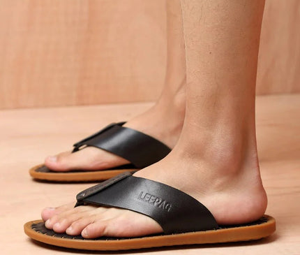 sandales-decontractees-homme-bride-noire-semelle-cousue-marron