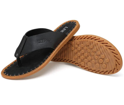 sandales-decontractees-homme-bride-noire-semelle-cousue-marron