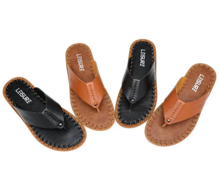 sandales-decontractees-homme-bride-noire-semelle-cousue-marron