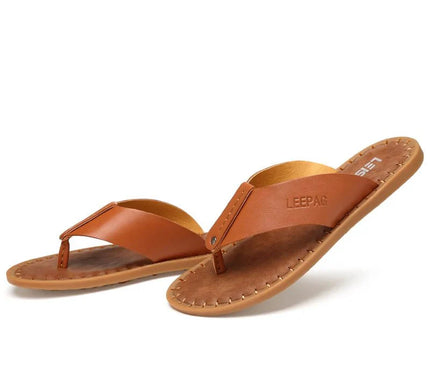 sandales-decontractees-homme-bride-noire-semelle-cousue-marron