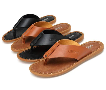 sandales-decontractees-homme-bride-noire-semelle-cousue-marron