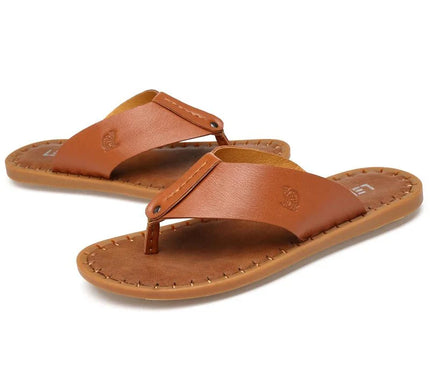 sandales-decontractees-homme-bride-noire-semelle-cousue-marron
