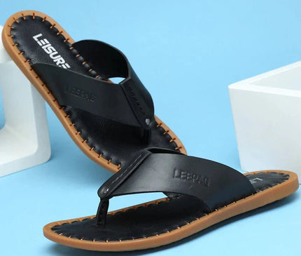sandales-decontractees-homme-bride-noire-semelle-cousue-marron