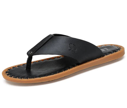 sandales-decontractees-homme-bride-noire-semelle-cousue-marron