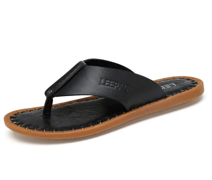 sandales-decontractees-homme-bride-noire-semelle-cousue-marron