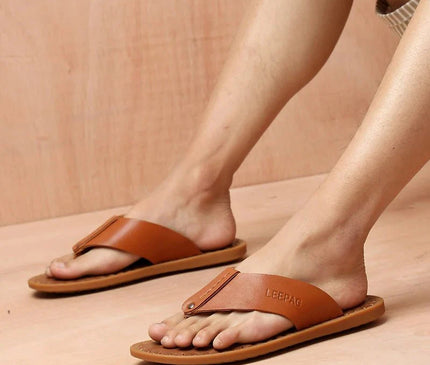 sandales-decontractees-homme-bride-noire-semelle-cousue-marron